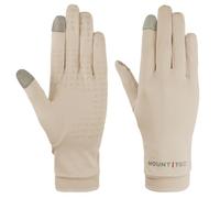 MOUNT TEC Guanti unisex con protezione UV per touch screen, protezione solare UPF 50+, per vela, barca, pesca, escursionismo, avventura, attività all'aperto (albicocca, L)