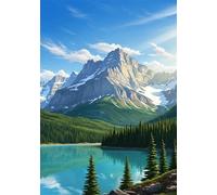 Mountain 2000 Piece Jigsaw Puzzles for Adults, Colourful, Challenging & Brainteasing Adult puzzles 2000 Pieces Pine Tree, Fun jigsaws for The Whole Family 40x28 inch