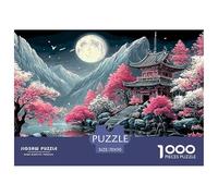 Mountain And River Flowers Artisanal Jigsaw Puzzles for Adults Comprising 1000 Precisely-Cut Advanced Challenging Puzzle Game Pieces - A Premium And Satisfying Gift Selection for Adults And Kids