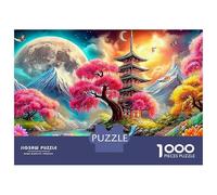 Mountain And River Flowers Set Puzzle Premium Da 1000 Pezzi, Temple, Puzzle Fai Da Te, Riduzione Dello Stress, Allenamento Mentale, Migliore Idea Regalo 70x50cm/1000pcs