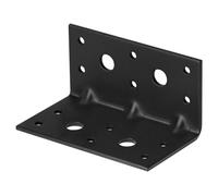 MOUNTAIN_ARK Confezione da 10 staffe angolari a L in acciaio nero, 5,3 x 5,3 x 10,2 cm, giunto in metallo a 90 gradi per legno