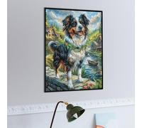 Mountain Australian Shepherd Puzzle 500 Pezzi Gioco Educativo Familiare Wild Animal Per Ragazzi E Adulti Intelligenza Creativa Rilassamento Idea Regalo Per Figlio A Natale 500 PCS