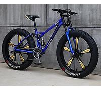 Mountain-Bicycles Sport, mountain bike da uomo con pneumatici grassi per tutti i terreni, trasmissione 21/24/27/30 velocità, ruote da 26 pollici, pneumatici larghi 11 cm,A,21 speed