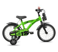 Mountain Bike acciaio ( 1 vel ) 14" con rotelle BIMBO Green Black Glossy 26L970