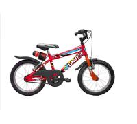 Mountain Bike acciaio ( 1 vel ) 16" Jump con Rotelle SPORT ONE Rosso 100160051