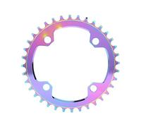 Mountain Bike Bike a velocità singola anello in lega durevole Installazione facile per la maggior parte delle pettine da 104 bcd colorate sette colori (38T)