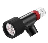 Mountain Bike CO2 Gonfiatore Testa Veloce Pompaggio Biciclette Con Manometro Leghe di Alluminio CO2 Bike Gonfiatore Pneumatico Pompe Ad Aria Con Manometro