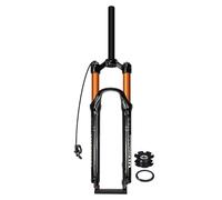 Mountain bike da 26/27,5/29 pollici, forcella con sospensione pneumatica, escursione 120 mm, forcella per freni a disco dritta/conica da 1-1/8", sgancio rapido, smorzamento del rimbalzo, manuale/remo