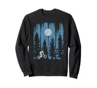 Mountain Bike Downhill MTB Montagne Foresta Trail di notte Bike Felpa