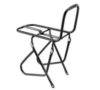 Mountain Bike Front Rack - Disc Brake Bicycle Cargo Frame, Reinforced Steel Long-Distance Touring Rack | Cycling Supplies Basket Luggage Mount Road Folding Bike Matte Black Size 9.05x5.51x9.05-inch