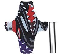 Mountain Bike Mudguard Bike Fenders Front and Rear Retro Compatible Bicycle Mud Guard Resina Termoplastica Resina PP La luce durevole protegge il telaio del tubo interno verso il (Modello di squalo