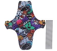 Mountain Bike Mudguard Bike Fenders Front and Rear Retro Compatible Bicycle Mud Guard Resina Termoplastica Resina PP La luce durevole protegge il telaio del tubo interno verso il (Stile graffiti