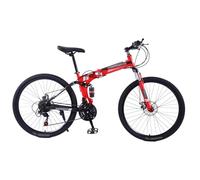 Mountain Bike Pieghevole Da 24" E 26" Con Telaio In Acciaio Ad Alto Tenore Di Carbonio, 21 Velocità, Ruote A Raggi, Bici Pieghevole MTB Per Uomo E Donna D,26 inch