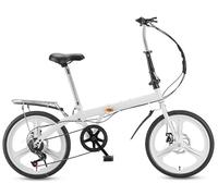 Mountain Bike Pieghevole Per Adulti, Bicicletta Pieghevole Da 20/22 Pollici, Cambio Continuo A 6 Velocità, Bici Da Strada Leggera Da Uomo E Da Donna, Ruota Integrata In Lega Di Magnesio D,22 in