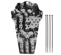 Mountain Bike S Mudguard Front e Retro Mud Guard Universal per Bicycle pieghevole in discesa (Testa del cranio)