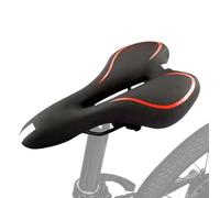 Mountain Bike Seat Ventilato Striscia Riflettente Selle Ciclo | Cuscino largo in silicone per bicicletta, mountain bike, pendolarismo, equitazione, tour, uomini, donne e bambini