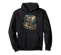 Mountain Bike Sentiero Alpino Montagna Ciclismo Felpa con Cappuccio