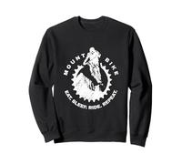 Mountain Bike Sport estremo Mangiare sonno Ride Repeat Distressed Felpa