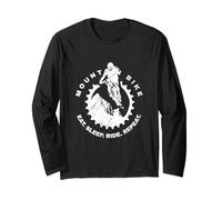 Mountain Bike Sport estremo Mangiare sonno Ride Repeat Distressed Maglia a Manica