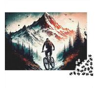 Mountain Biker Avventura Rompicapo 1000 Pezzi In Resistente E Durevole, Un Gioco Di Puzzle Per Brain Training Puzzle, Ideale Per Decorazione Casa, Enigma Del Regalo Di Natale 70x50cm/1000pcs