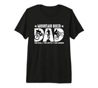 Mountain Biker Dad The Idol off-Road Ciclismo Mountain Biker Maglietta Premium