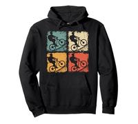 Mountain Biker MTB Salita e Downhill Ciclismo Biker Felpa con Cappuccio