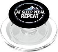 Mountain Biking Cyclist Eat Sleep Pedal Repeat PopSockets PopGrip per MagSafe