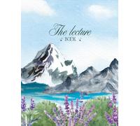 Mountain Cabin & Lavender Notebook : Watercolor Mountain Cabin & Lavender Field Cover, Serene Nature Scenery for Writing, Diary & Office, Relaxing ... Mom, Nature Lovers, [8.5" x 11", 116 Pages]