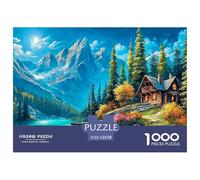 Mountain CabinBreathtaking Jigsaw Puzzles for Adults A 1000-Piece (Advanced) Assortment of Impossible, Hard, And Difficult Challenging Puzzle Educational Games for Women And Men - A Thrilling Endeavo
