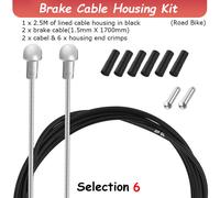 Mountain Ciclismo Bicicletta Strada Acciaio Deragliatore Freno Cavo Housing Kit