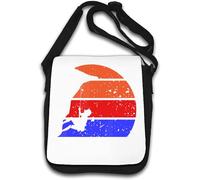 Mountain Climbing Tramonto Astratto Boulder Borsa A Tracolla Bianco