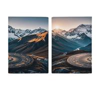 Mountain Compass Porta passaporto ultra sottile in pelle PU organizer per documenti da viaggio compatto premium internazionale US passaporto Protector cover per donne uomini