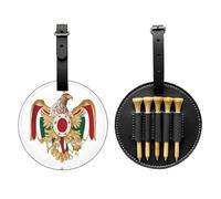 Mountain Eagle - Borsa portaoggetti per tee da golf, facile da trasportare e più efficiente per giocare a golf, colore: Nero