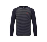 MOUNTAIN EQUIPMENT Redline LS Mens Tee (Cosmos stripe/cosmos) L