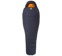 Mountain Equipment - Sacco a pelo in piuma d'oca - Glacier 1000 Obsidian per Uomo - Taglia Regular - Blu navy