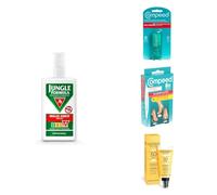 Mountain Essentials - Kit Trekking e Montagna con Crema Solare Viso Angstrom Protect SPF 50+, Antizanzare Jungle Formula Molto Forte, Stick Anti Vesciche Compeed e 10 Cerotti per Vesciche Compeed