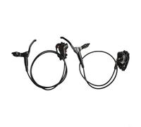 Mountain For Bike Set freni a disco idraulici con pinze a doppio pistone e leve freno anteriore posteriore per MTB per bicicletta kit freno in lega di alluminio pre-riempito sistema olio (L anteriore