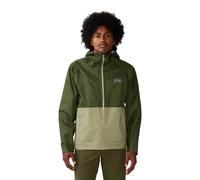 Giacca con cappuccio Mountain Hardwear Threshold verde scuro beige - L