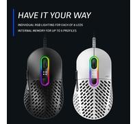 MOUNTAIN Makalu 67 Optical USB RGB Gaming Mouse - White [MG-MAM3-1] NEW