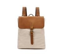 MOUNTAIN MAVENZ Zaino da donna in tela da 12 l, leggero, impermeabile, adatto per laptop da 13", zaino multitasche vintage per lavoro, università ed escursionismo, bianco, L