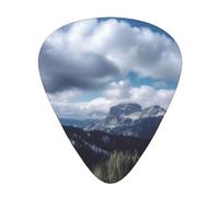 Mountain Nature - Plettri per chitarra con stampa Big Sky personalizzati, per chitarra elettrica e acustica, confezione da 12