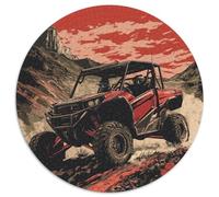 Mountain Off-road VehiclePuzzles 1000 Pieces for Adults Round Extreme SportsCreative Challenge Puzzle Toy1000pcs (67.5x67.5cm)