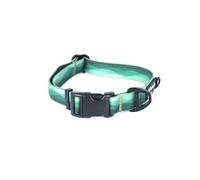 Mountain Paws Collare per cani regolabile in nylon impermeabile, taglie da S a XL, morbido rivestimento in PVC, anti-odore e facile da pulire, colore: verde, L