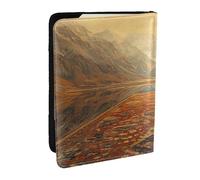 Mountain Peak - Custodia per passaporto con stampa tappeto, da viaggio, in pelle PU, per uomini e donne, 16,5 cm