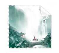 Mountain Rain Mo cinese acquerello occhiali panno di pulizia Gift Phone Screen Cleaner 5PCS