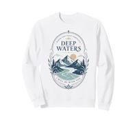 Mountain River Faith Verse Deep Waters Comfort Citazione Felpa