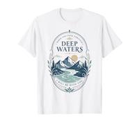 Mountain River Faith Verse Deep Waters Comfort Citazione Maglietta