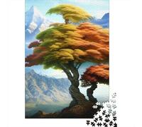 Mountain Side Trees Puzzle Giochi 1000 Pezzi Per Gioco Familiare Arte Interesting Puzzle Adulti Idea Regalo Per 1000pcs (75x50cm)