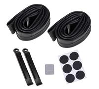 Mountain Tubes - Pneumatico interno per bicicletta, con leve, toppa e raspe metalliche, in gomma di alta qualità, ermeticità e calore, versatile per la maggior parte delle ruote