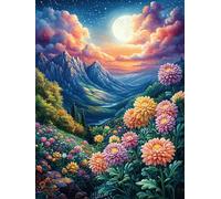 Mountain Valley at Sunset Rompicapo 1000 Pezzi Per Regalo Di Epifania Cartone Spesso Per Bambini Magical Accompany Fairy Tale Attività Educativa Per Tutta La Famiglia Edizione Limitata Da Passatempo 3
